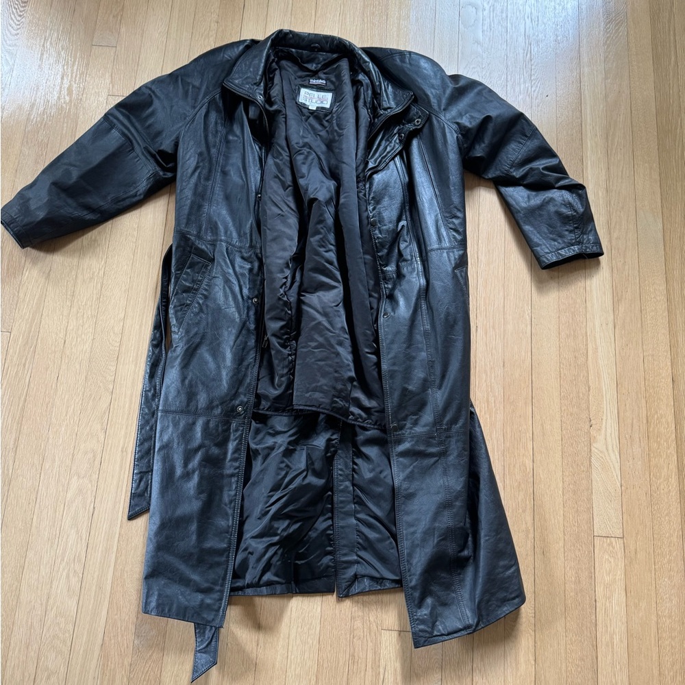 Pelle Studio Real Leather Trench Coat
